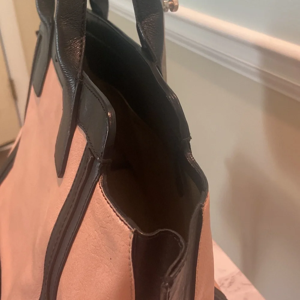 🇫🇷CHLOE ALLISON BAG Pink & Black Leather✨ - Picture 4 of 15